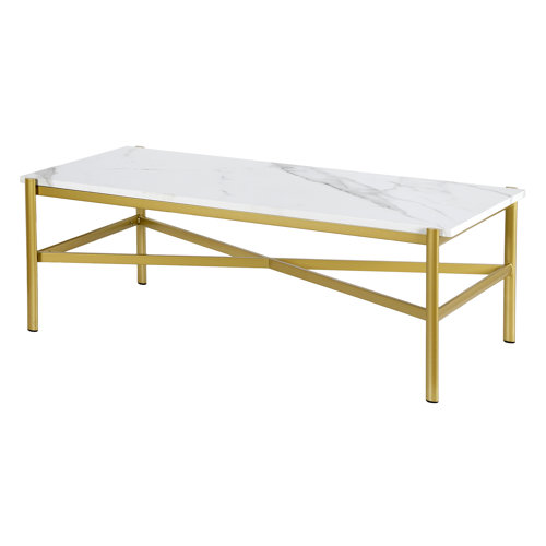 Gold Rectangle Coffee Tables You'll Love Wayfair.co.uk
